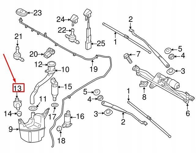 фото №8, Датчик уровня жидкости do омывателя volvo s60