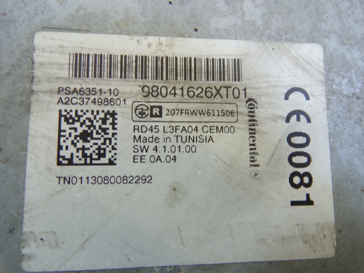 фото №7, Радио cd citroen peugeot 98041626xt01