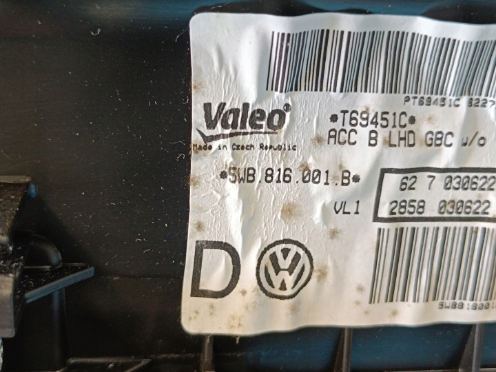 фото №10, Vw tiguan ii 2 рестайлінг 1,5 tsi 110kw 2022 r комбайн обігрівач 5wb816001b