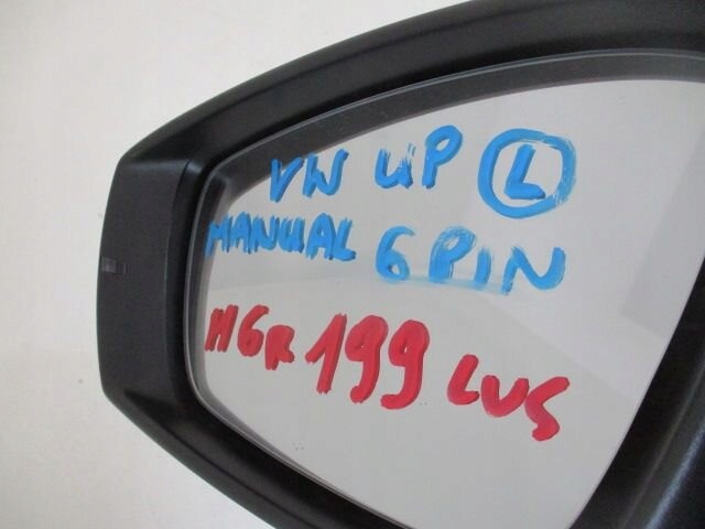 фото №13, Volkswagen up рестайлінг 2016- ліве дзеркало механічне 6 pin