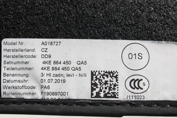 фото №8, Audi e-tron килимки підлоги 4kl863691 4ke864450 двірники 4kl 863 691 a