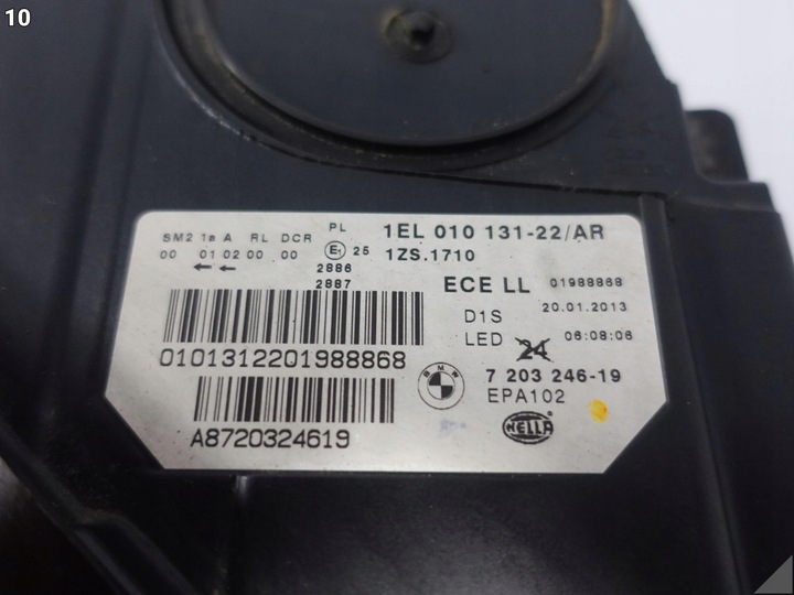 фото №11, Bmw 5 f10 f11 vfl 10-13 лампа ксенон + led некерована права перед європа