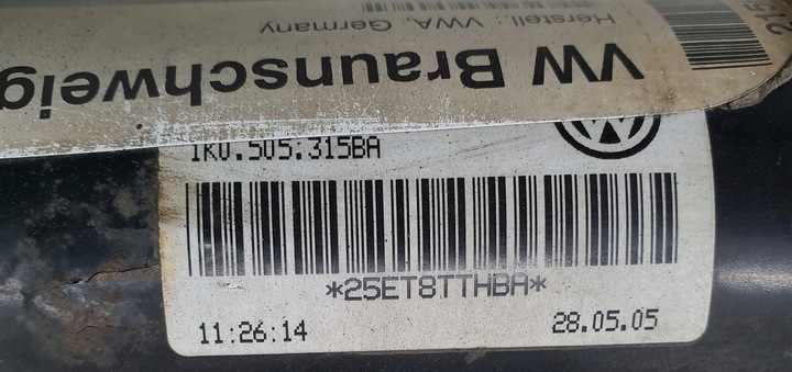 фото №5, Балка підвішування вісь зад vw golf v 1k0500051bh 1k0505315ba