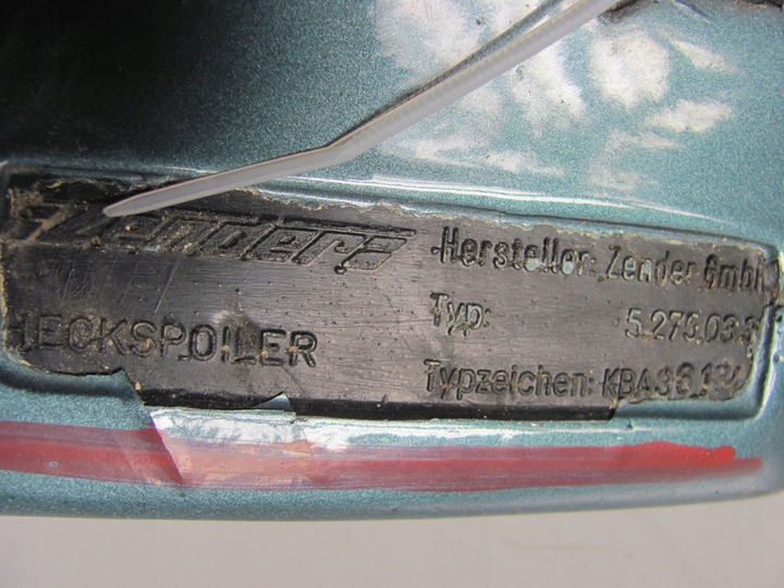 фото №8, Mercedes w124 спойлер крышки зад zender