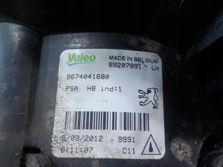 фото №6, Peugeot 308 i рестайлинг 12r hb 5d галоген левое 9674041680