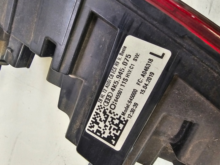 фото №7, Лампа лівий зад w кришка багажника audi a6 c8 4k5945075