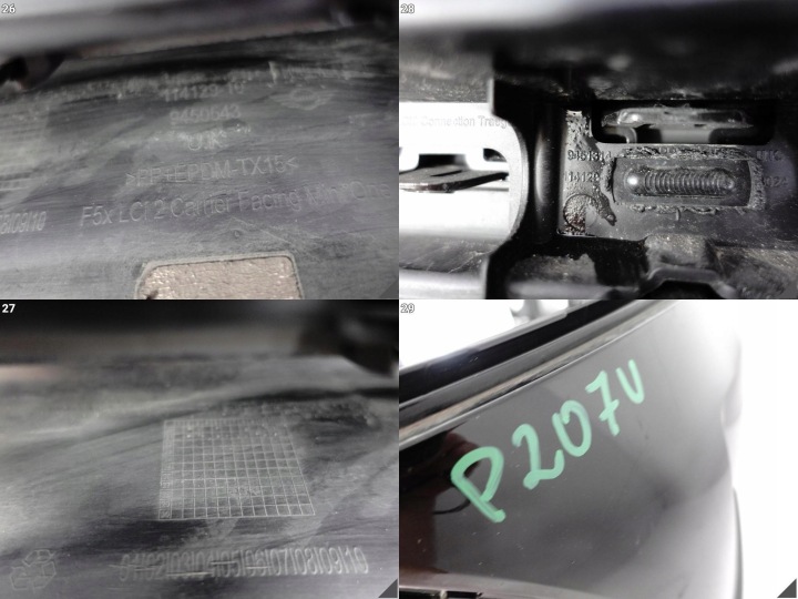 фото №12, Mini cooper s f55 f56 f57 lci / рестайлинг 21- бампер + решётка / решётка перед