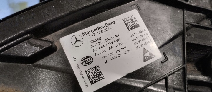 фото №13, Фара правое перед mercedes a klasa w177 рестайлинг 23r a1779062206 правая передняя