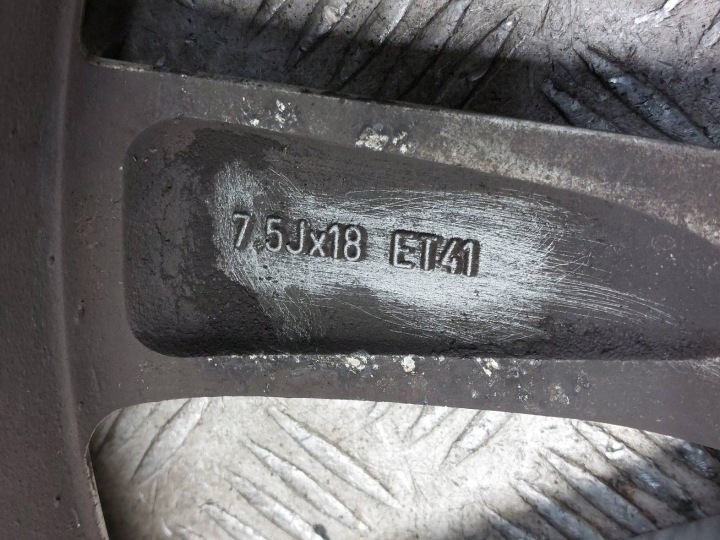 фото №11, Диски алюмінієві комплект 4штуки 7.5jx18 et41 5x110 fi65,1 opel k945esi7