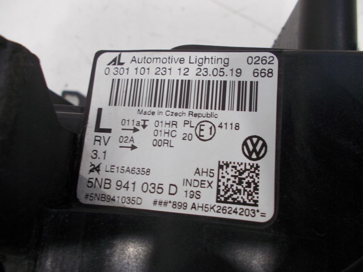 фото №13, Vw tiguan ii 5na 17-21 повний led лампа передня ліва org !!!