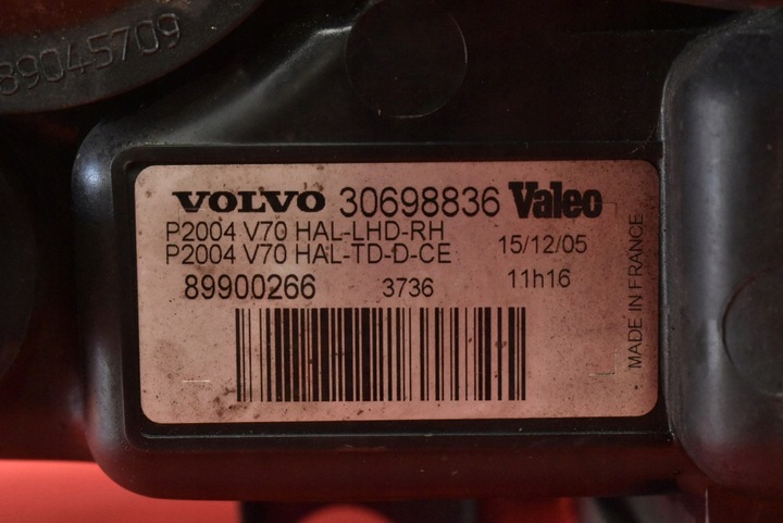 фото №6, Фара праві лампа перед eu 30698836 89900266 volvo v70 2 ii рестайлінг 04-08