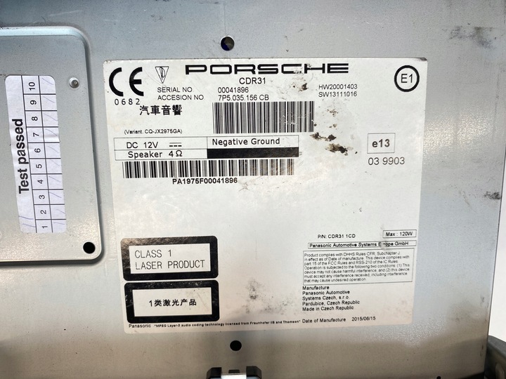 фото №7, Заводські радіо навігація навігація porsche cayenne 7p5