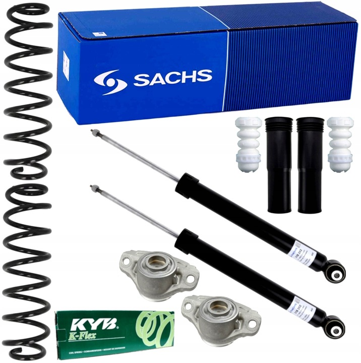 фото №1, Амортизатори пружини зад vw golf vii 7 sachs + kayaba