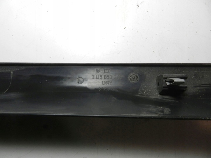 фото №9, Skoda superb i 01-08 планка накладка пороговая prugu левая чёрная 3u5853369