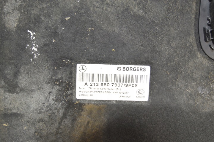 фото №5, Підлога оббивка боковина багажника комплект mercedes w213 e-klasa 2136807907