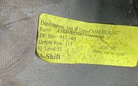 фото №13, Панель раздаточная mercedes ml w164 европа чёрная кожаный a1646800387