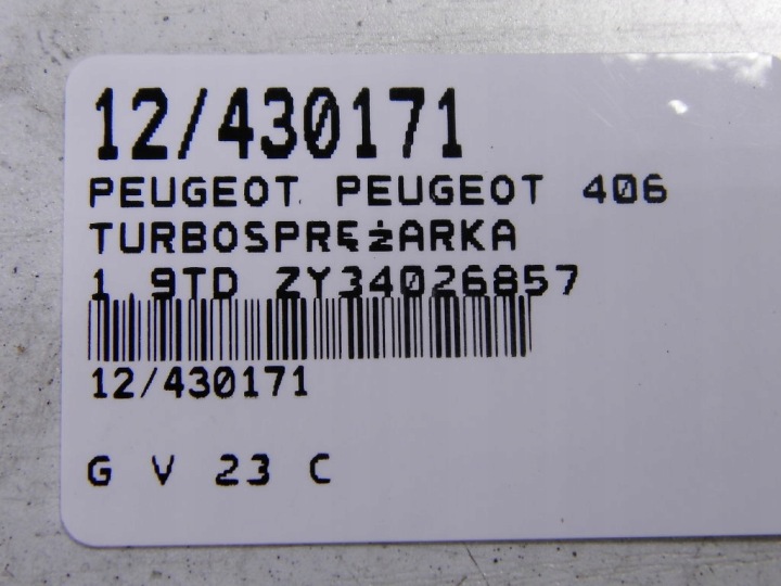 фото №9, Peugeot 406 turbosprężarka 1,9td zy34026857