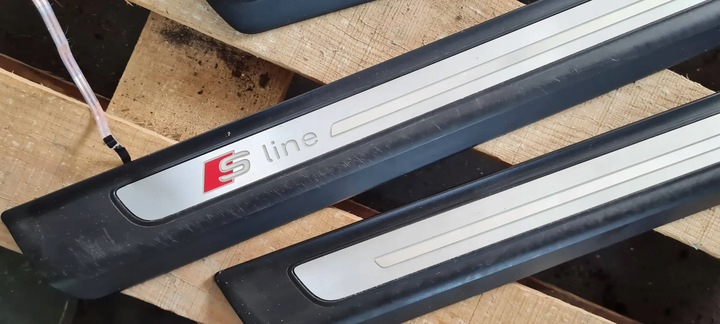 фото №12, Q7 4m ii планки подсвечиваемый led порога накладка sline комплект