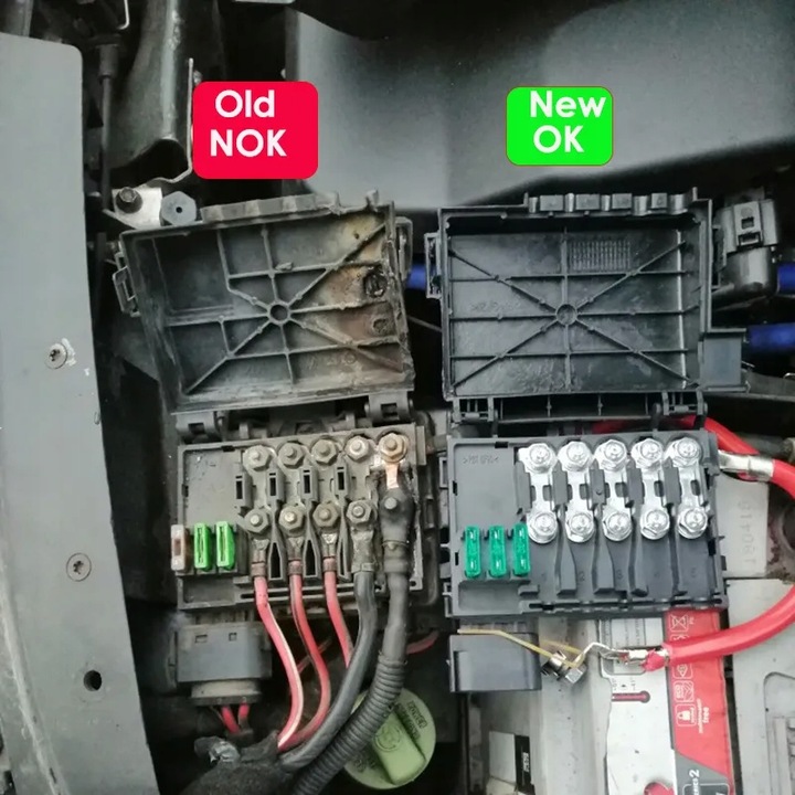 фото №1, Fuse box аккумулятор терминал 1j0937550a for vw beetle golf jetta bora pup11081