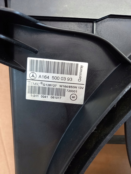 фото №5, Вентилятор mercedes ml w164 850 wat a1645000393