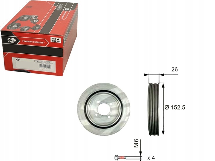 фото №1, Gates колесо пасове вала колінчастого citroen berlingo