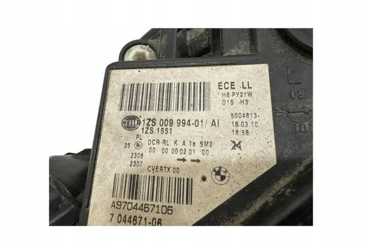 фото №10, Лампа ліва передня bmw 5 touring e61 1zs00999401 2.0l дизель 130kw 2009
