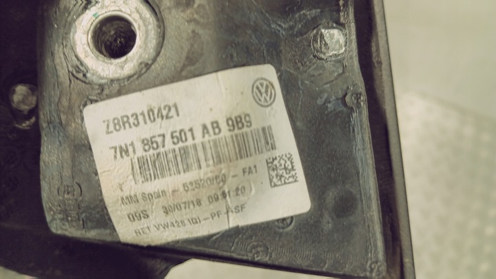 фото №10, Дзеркало vw sharan ii 7n 10-23 7n1857501ab оригінал європа ліві 9 pin