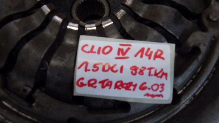 фото №11, Сцепление комплектные 98 tys. km renault clio iv 1.5 dci 302057404r 301010717r