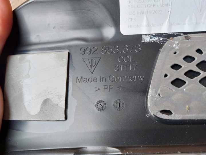 фото №9, Планка накладка пороговая porsche 992 gt3 карбон 22r