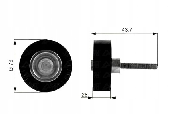 фото №2, Ролик направляющая лента audi a1 a3 seat altea altea