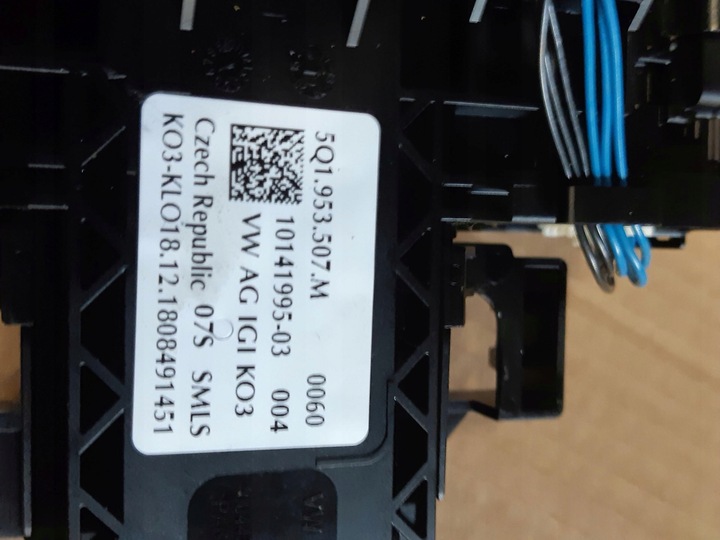 фото №9, Перемикач комбінований підкермові важелі vw skoda 5q0953549