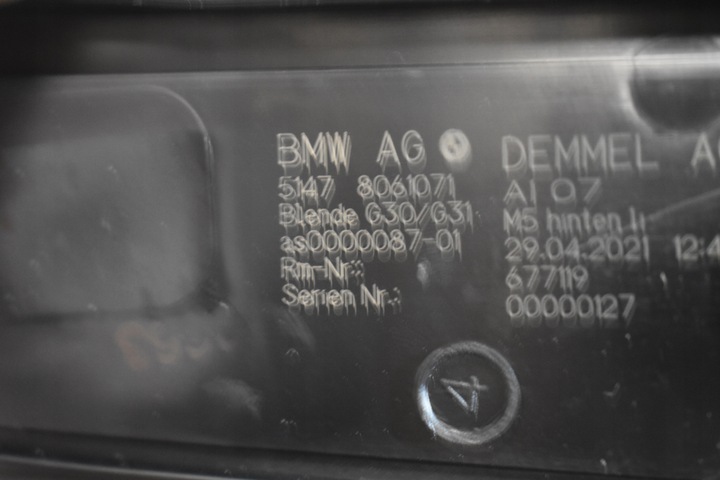 фото №6, Ідеальні планки накладки порогові led bmw f90 m5 1