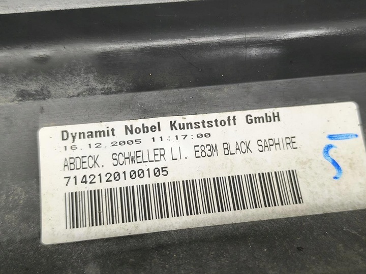 фото №15, Планка пороговая левая м-пакет bmw x3 e83 3414421