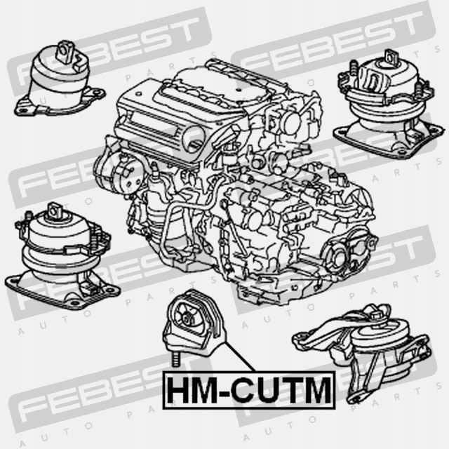 фото №5, Подушка коробки коробки передач febest hm-cutm