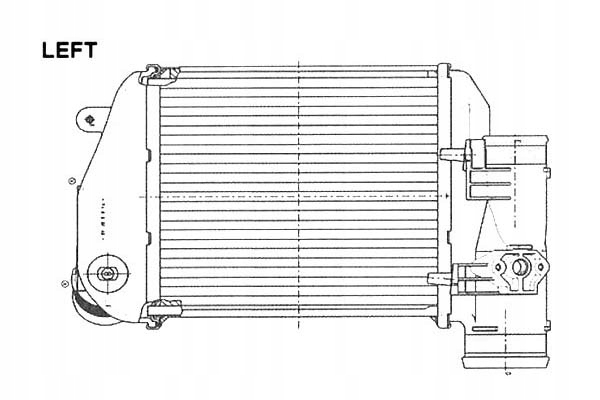 фото №2, Nrf интеркулер vw a6 2,7-3,0tdi левая сторона nrf