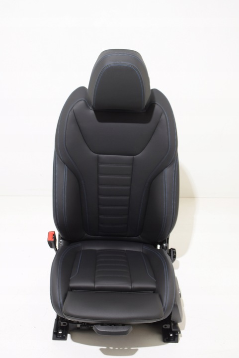 фото №8, Bmw ix3 g08 lci оббивка сидіння диван шкіра vernasca чорна nić синя