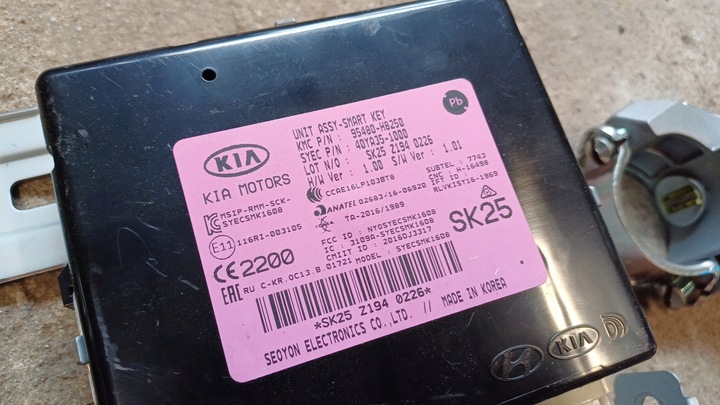 фото №8, Kia stonic 1.0 t-gdi комп'ютер блок керування набір автомат 95440-2cgg0