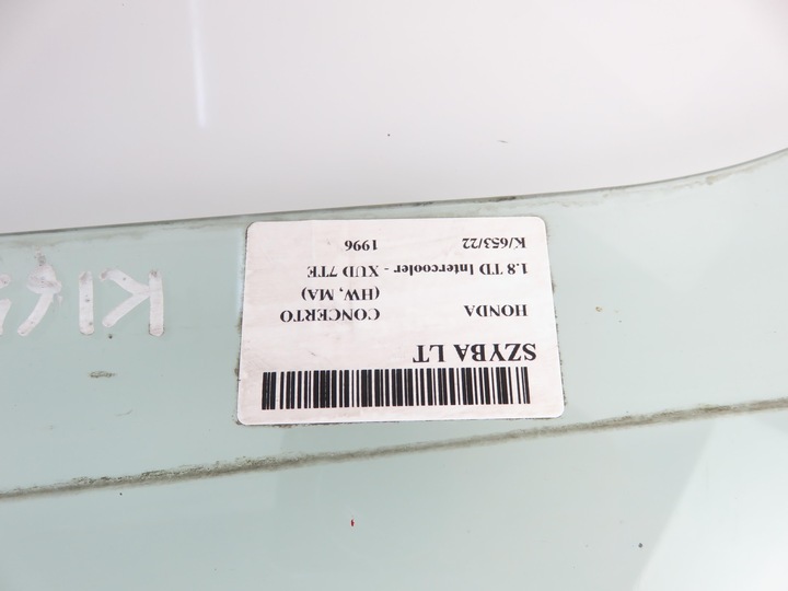 фото №4, Стекло левая задняя honda concerto liftback