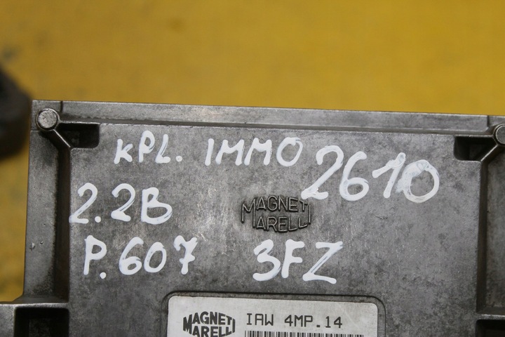 фото №16, Блок управления набор иммобилайзер 2.2b peugeot 607 9637346880