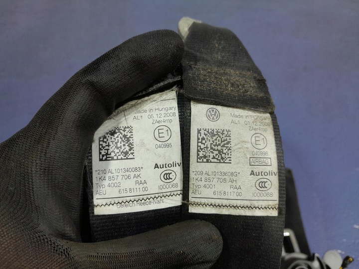фото №14, Vw golf vi панель роздавальна консоль подушка безпеки подушки ремені eu