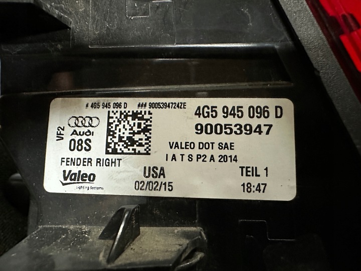 фото №12, Лампи зад audi a6 c7 рестайлінг led usa 4g0 америка комплект