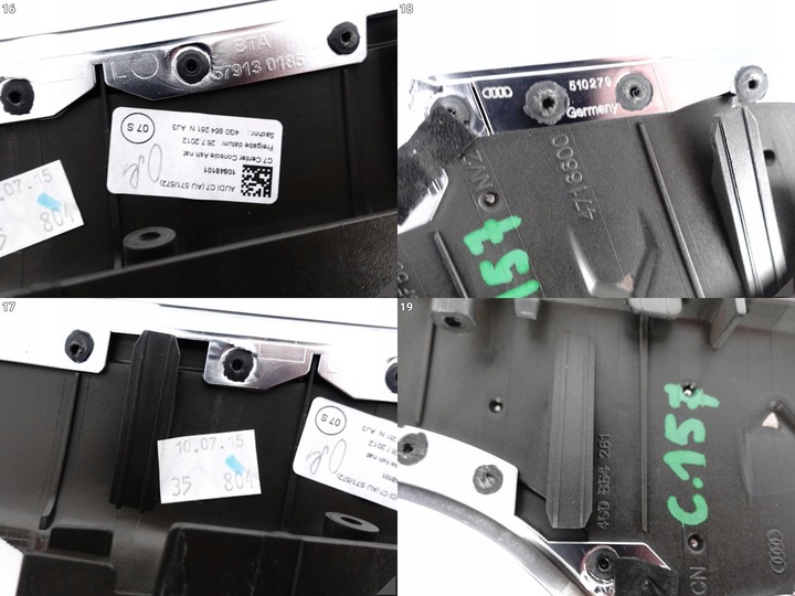 фото №11, Audi a6 s6 4g0 a7 4g8 c7 рестайлінг 10-18 dekor тунель середній хром дерево aj3