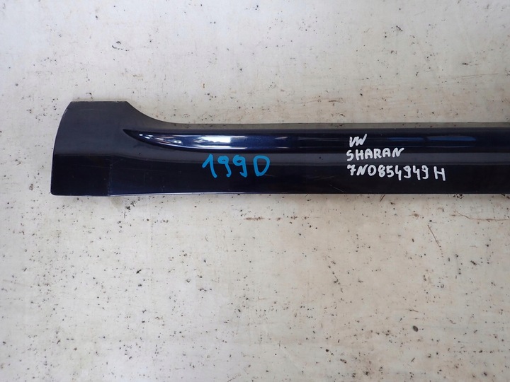 фото №3, Volkswagen sharan ii 10- планка дверь левый зад задних 7n0854949h