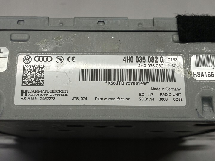 фото №11, Audi a8 s8 d4 4h панель радиопроигрыватель мультимедиа радио 4h0035082g 2014