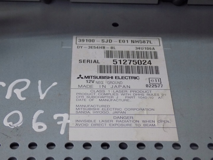 фото №8, Honda fr-v 04-09 радио заводские 39100-sjd-e01