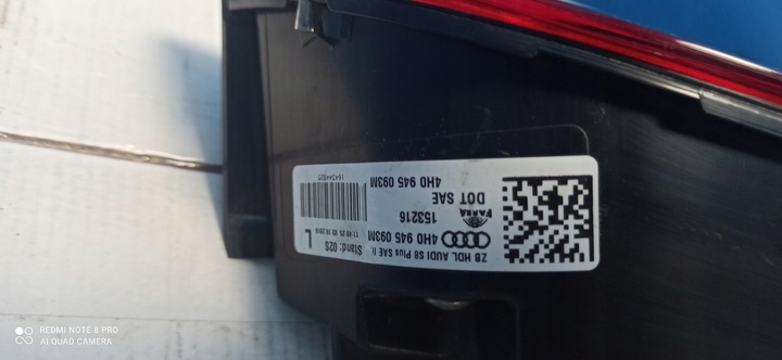 фото №9, Комплект лампа зад audi a8 d4 usa led 4h0945095m