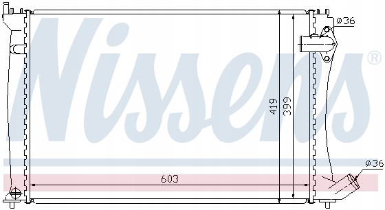 фото №12, Радіаторів двигуна nissens 133043 1331pv 106095 151