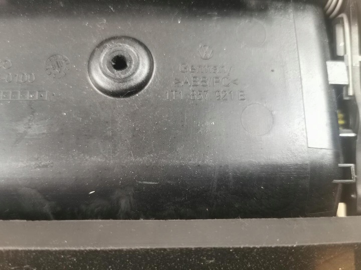 фото №6, Vw touran i решітка повітропровід бардачок середній 1t1819728b 1t1857921b