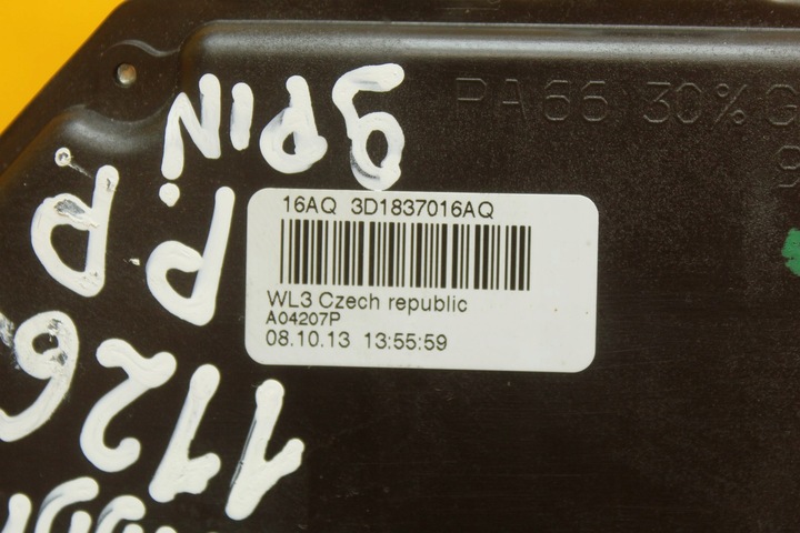 фото №12, Замок дверь правые перед vw caddy iii рестайлинг 9 pin 3d1837016aq