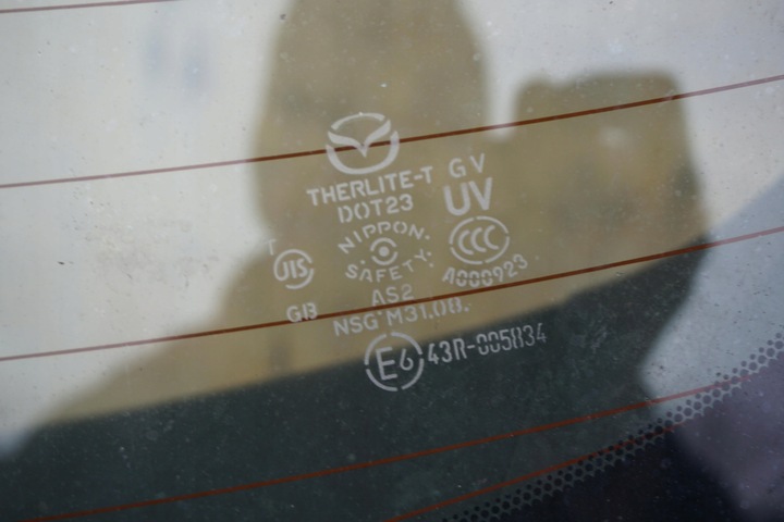 фото №11, Mazda 3 bl кришка bagażika 34k скло біла nr.48